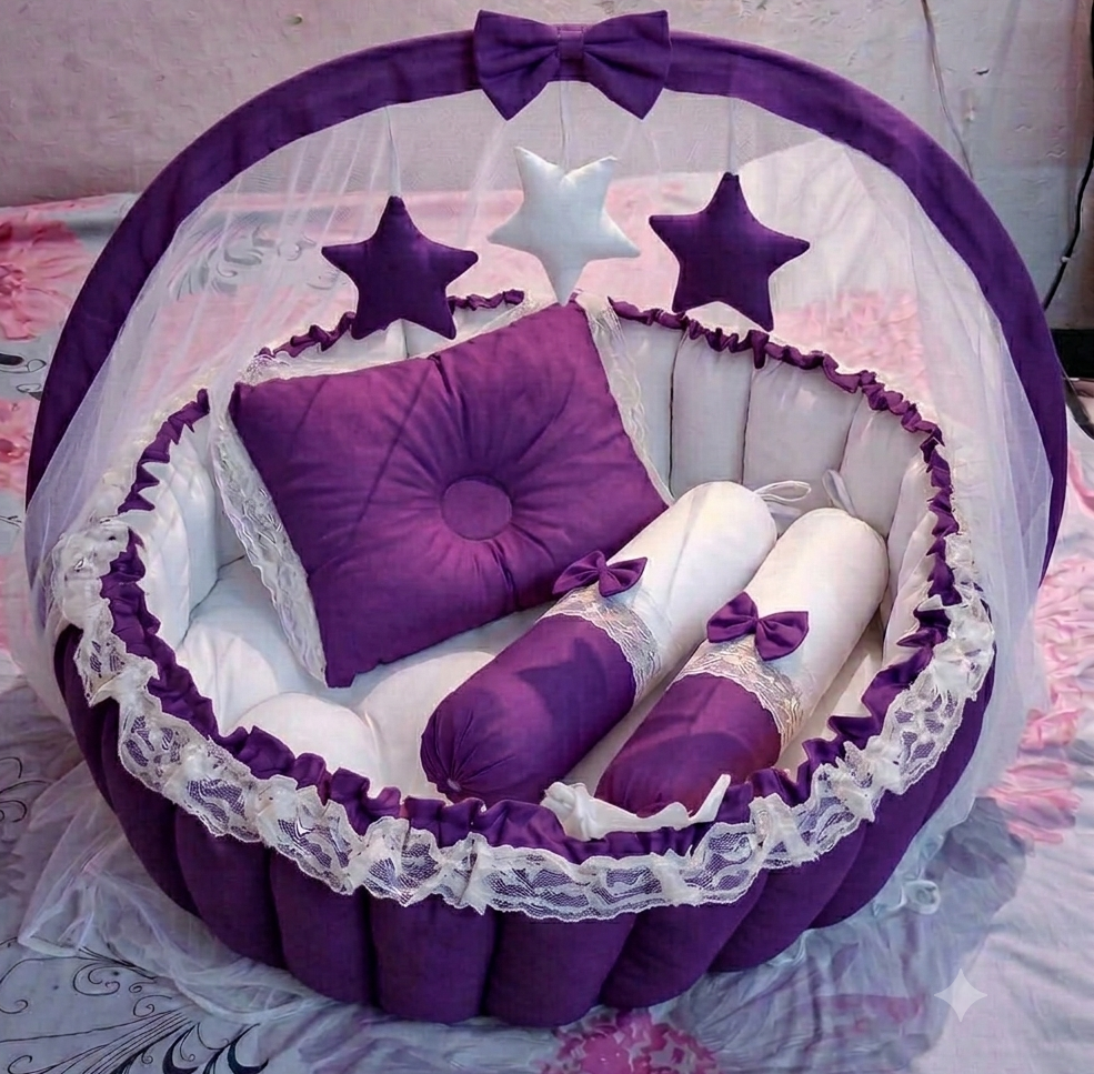 Luxury Baby Nest Bed with Mosquito Net (Newborn to 18 Months) 3