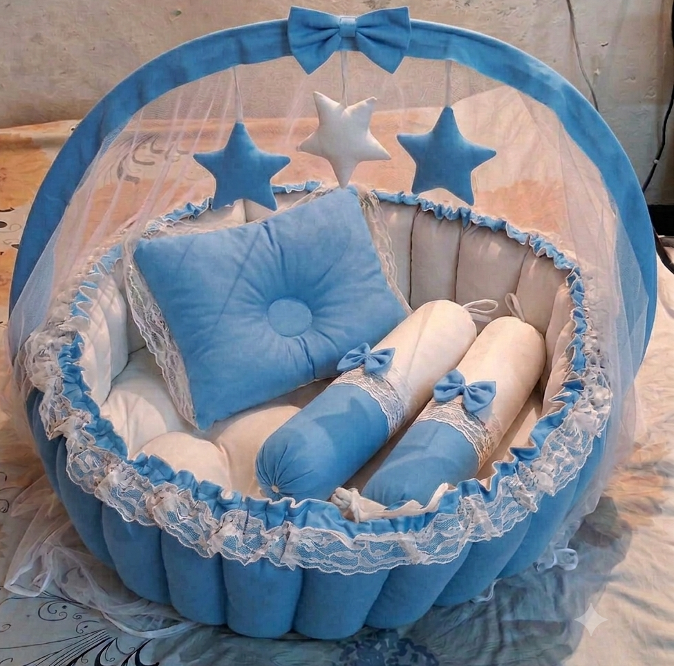 Luxury Baby Nest Bed with Mosquito Net (Newborn to 18 Months) 7