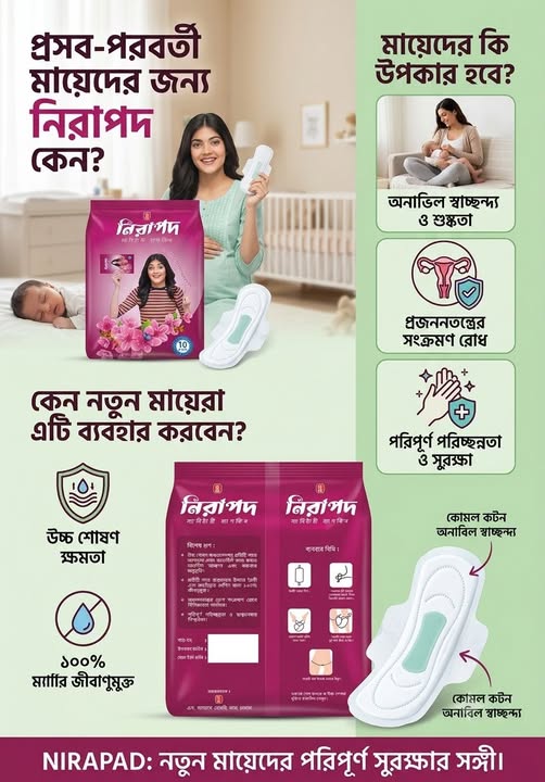 নিরাপদ স্যানিটারি ন্যাপকিন (Nirapad Sanitary Napkin)