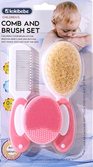 Baby Cleaning Brush Baby Care Tool Baby Comb Soft Natural Hair Brush Head Comb Infant Comb Head Massager Hairbrush 3