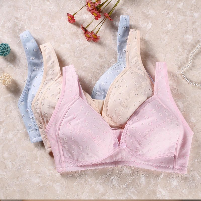 Wire-Free Front Buckle Maternity & Nursing Bra for Pregnancy and Breastfeeding