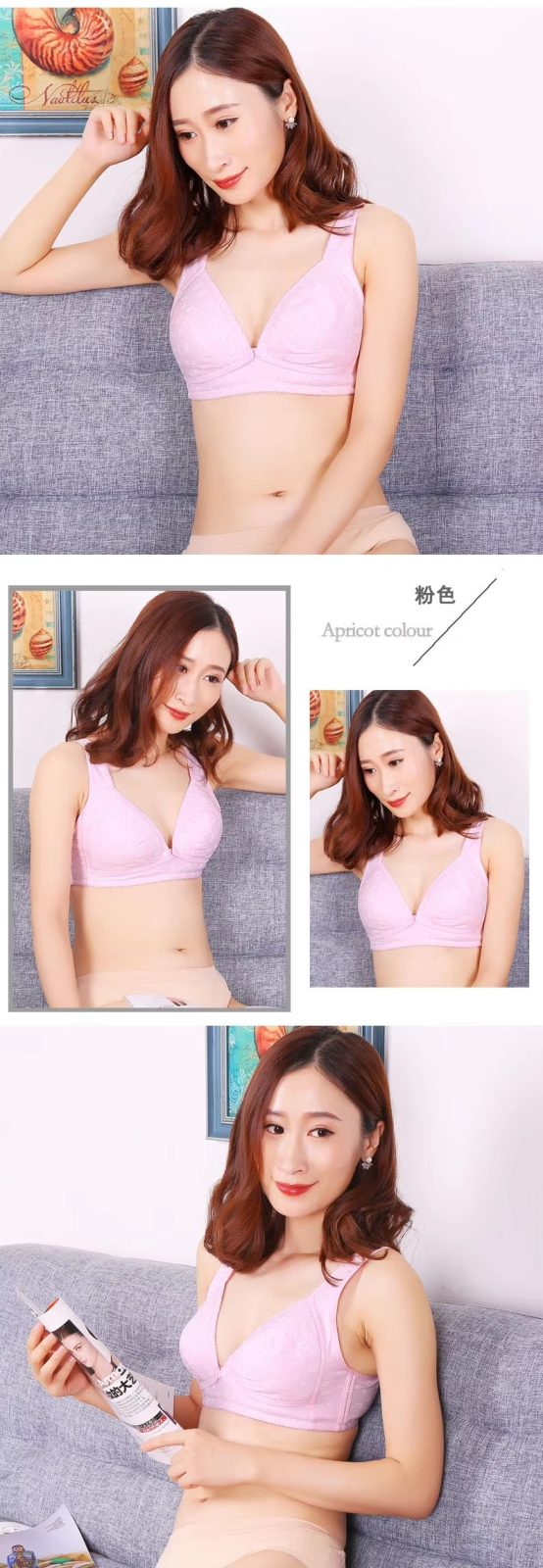 Wire-Free Front Buckle Maternity & Nursing Bra for Pregnancy and Breastfeeding 8